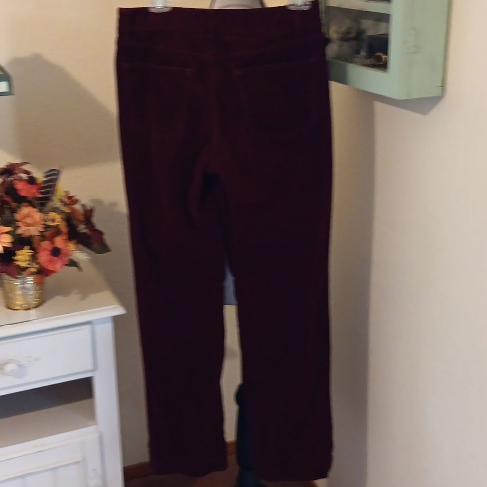 Talbots Heritage Burgundy Corduroy Pants - Picture 4 of 9
